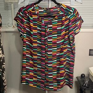 Worthington‎ Colorful Geometric Blouse